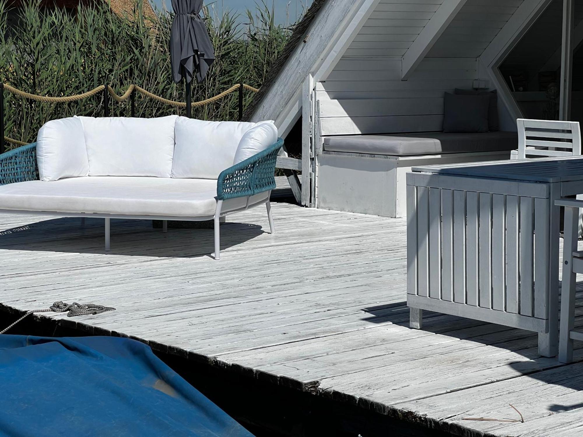 Seehuette Neusiedlersee - Strandhaus, Elektroboot Inklusive Rust Luaran gambar
