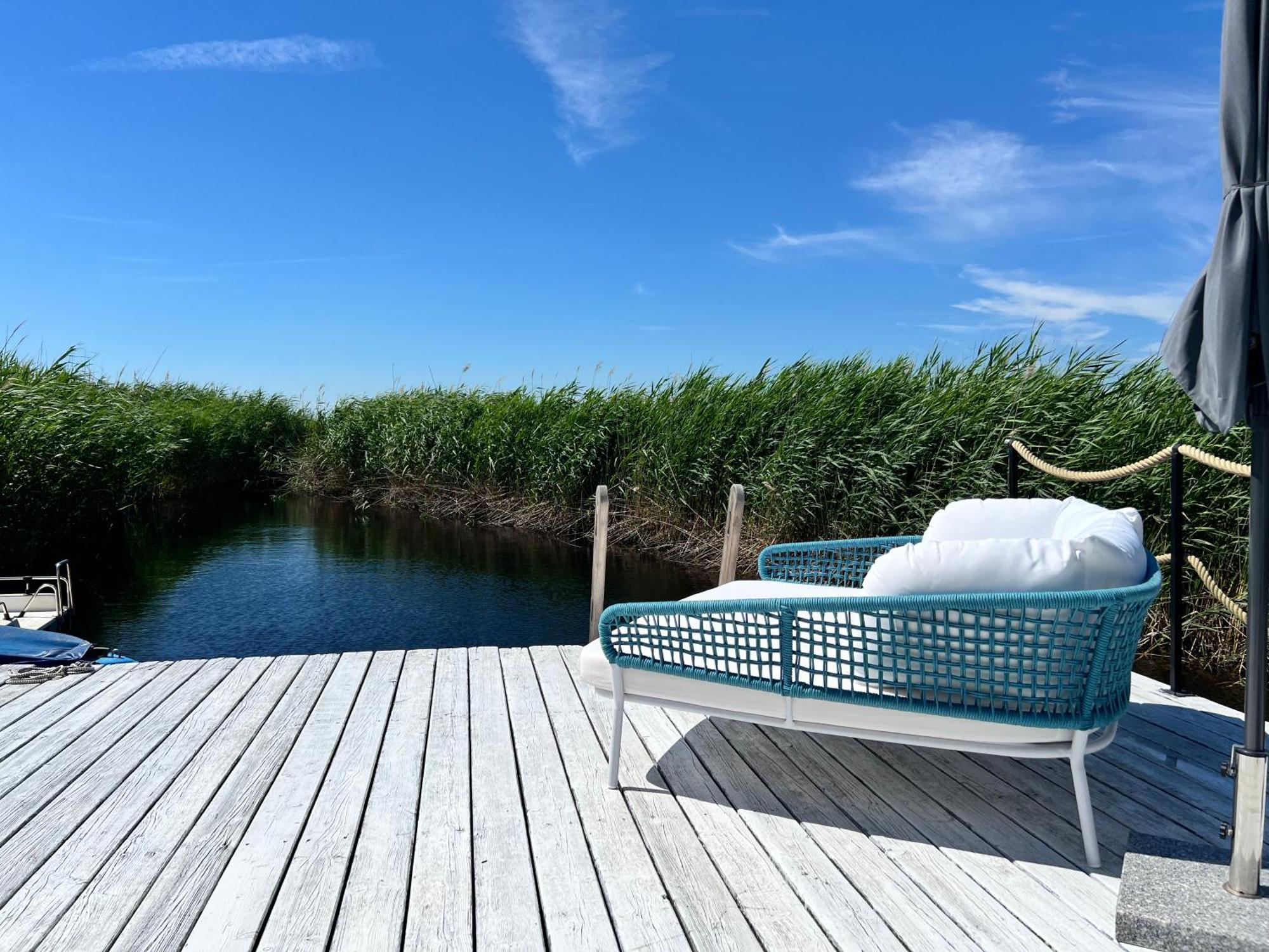 Seehuette Neusiedlersee - Strandhaus, Elektroboot Inklusive Rust Luaran gambar